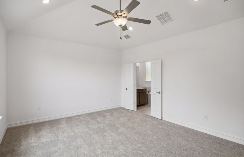 Spacious private primary bedroom