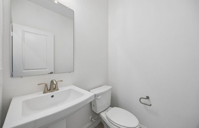 Powder bath on second level