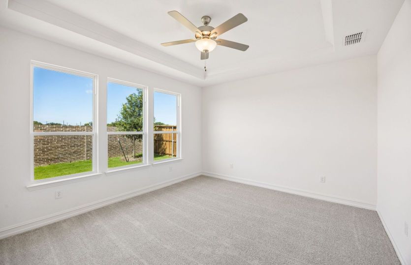 Large windows in primary bedroom