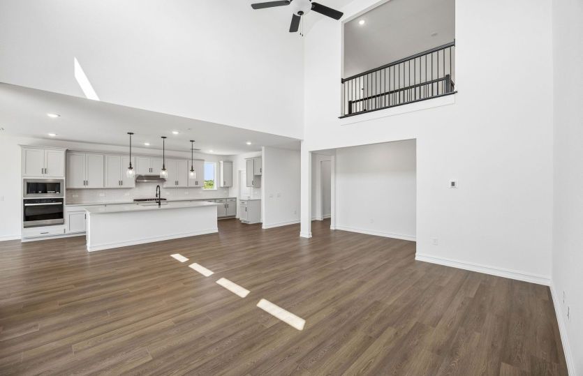 View of kitchen in gathering room