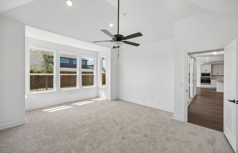 Spacious primary bedroom