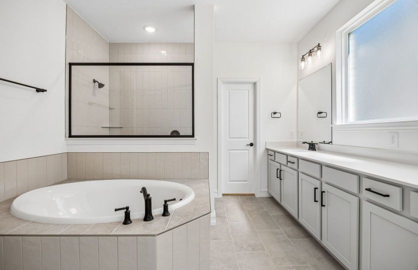 Double vanity in primary bath