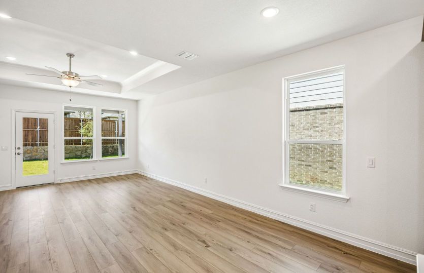 Large windows and natural light