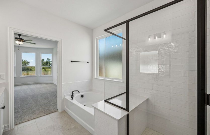 Separate tub and shower in primary bath