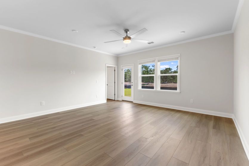 Spacious gathering room for everyday living.