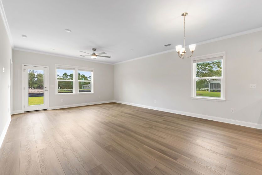 Spacious gathering room for everyday living.
