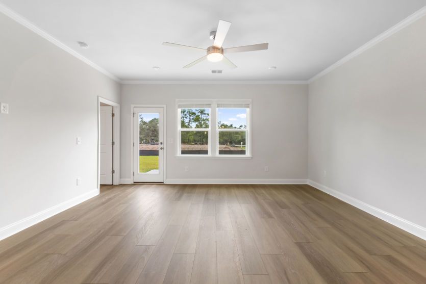 Spacious gathering room for everyday living.