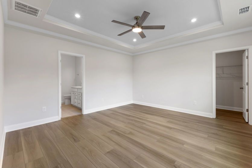 Spacious owner's suite with comfortable living.