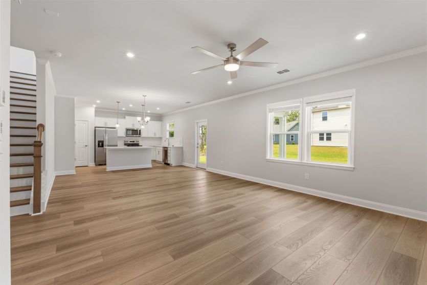 Spacious gathering room for everyday living.