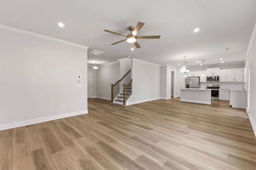 Spacious gathering room for everyday living.