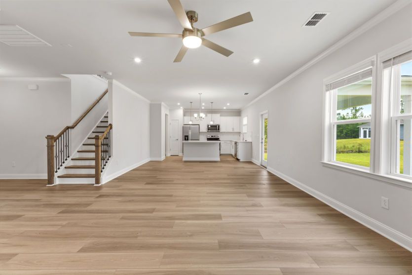 Spacious gathering room for everyday living.