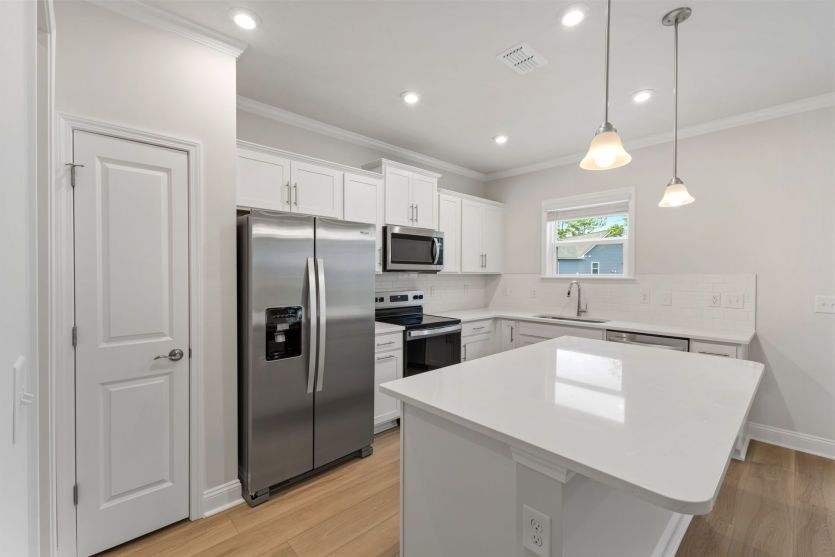Modern kitchen design with stylish finishes.