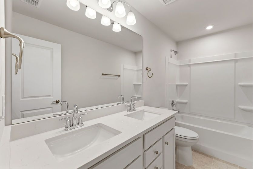 Modern bathroom with functional design.