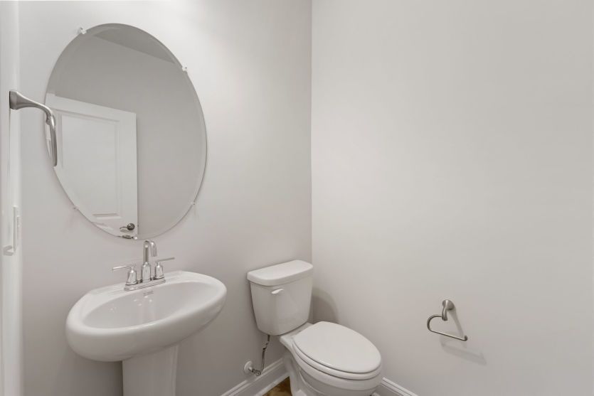 Modern bathroom with functional design.