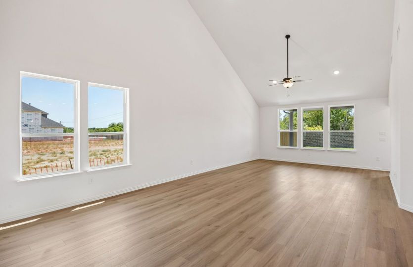 Large windows and natural light throughout