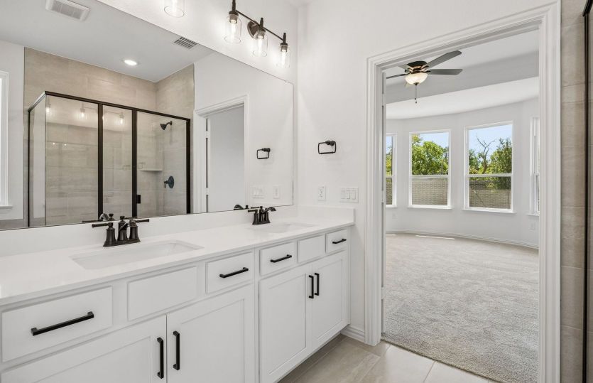 Double vanity in primary bath