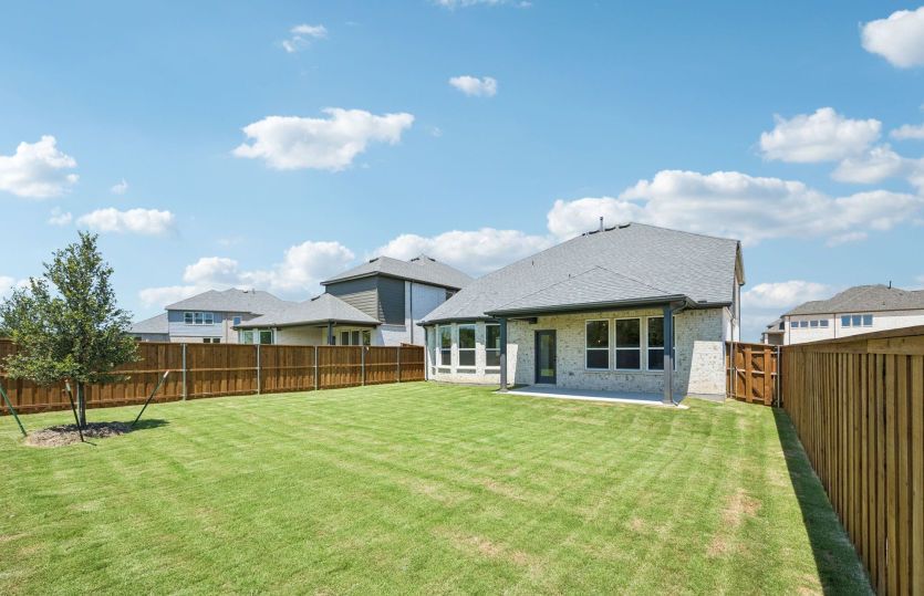 Oversized fenced-in backyard