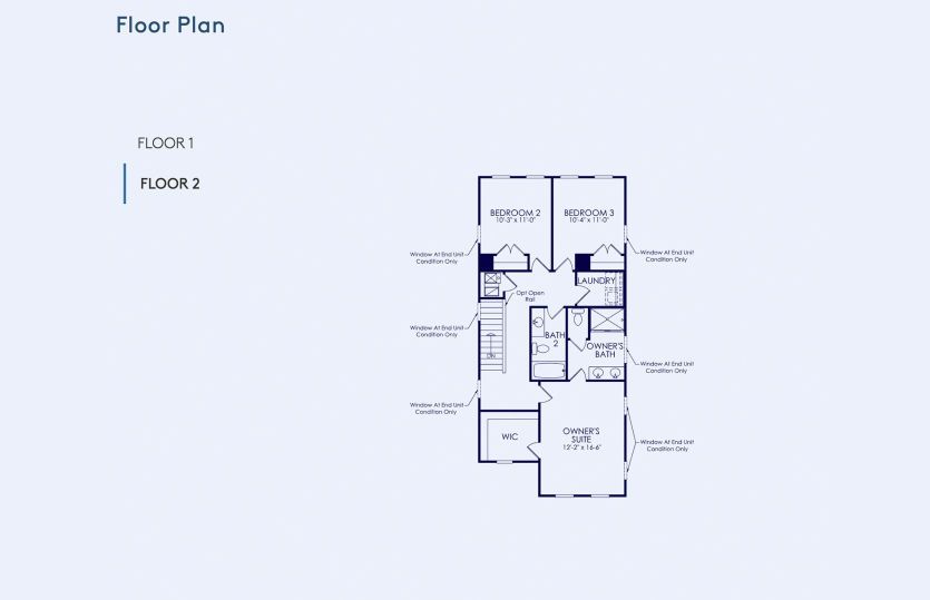Byrnes Floor Plan, Quick Move-In Home, Floor 2