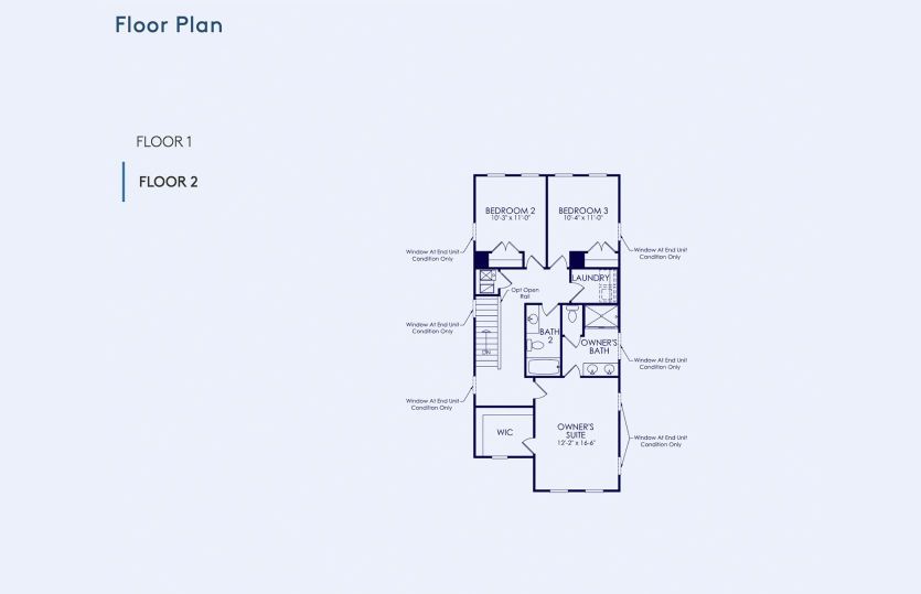 Byrnes Floor Plan, Quick Move-In Home, Floor 2