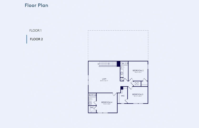 Winthrop Floor Plan, Quick Move-In Home, Floor 2