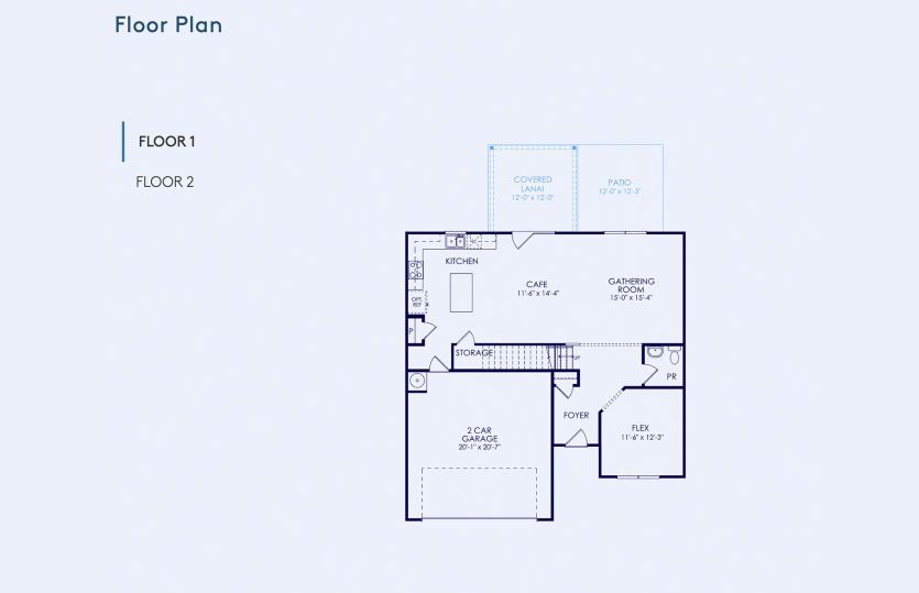 Rosella Floor Plan, Quick Move-In Home, Floor 1