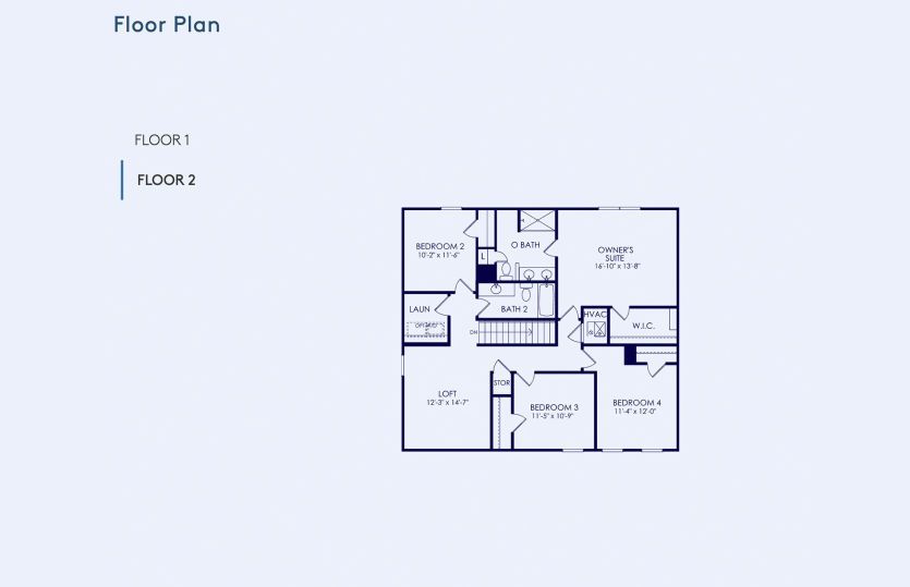 Rosella Floor Plan, Quick Move-In Home, Floor 2