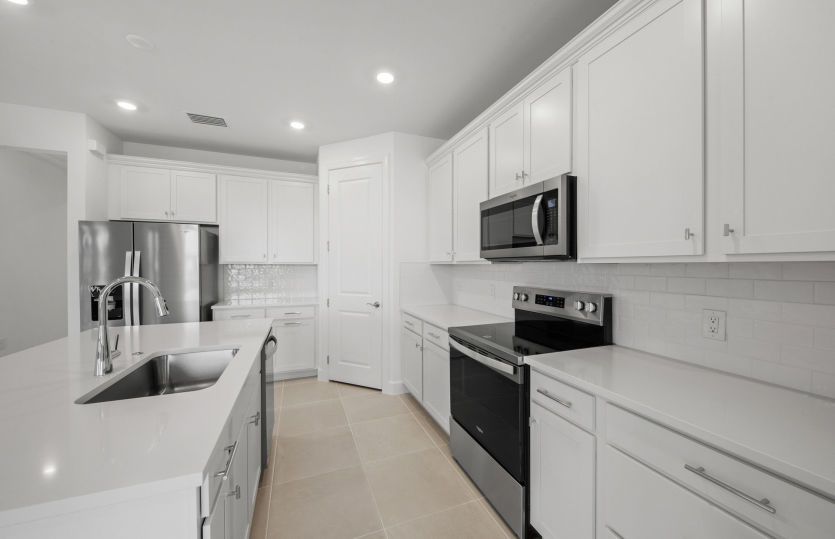 Chef-inspired kitchen with designer finishes