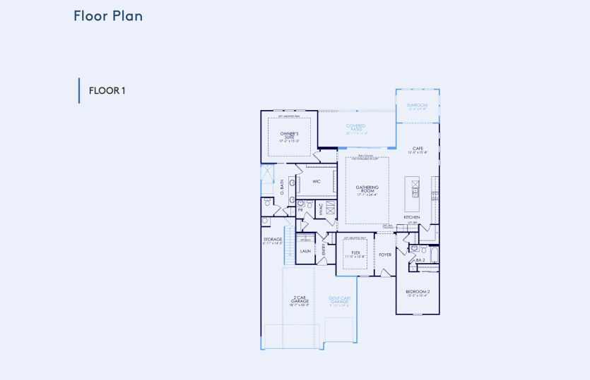 Stellar Floor Plan, Quick Move-In Home, Floor 1