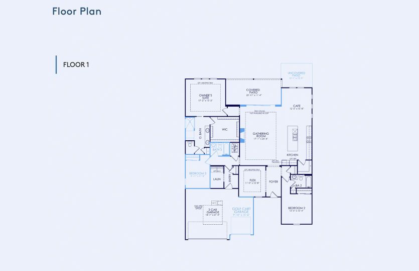 Stellar Floor Plan, Quick Move-In Home, Floor 1