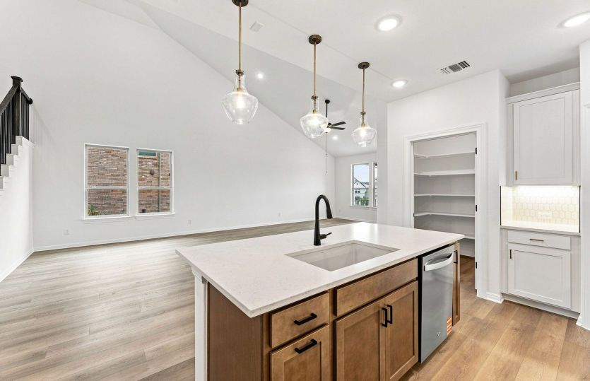 Kitchen Open to the Gathering Space