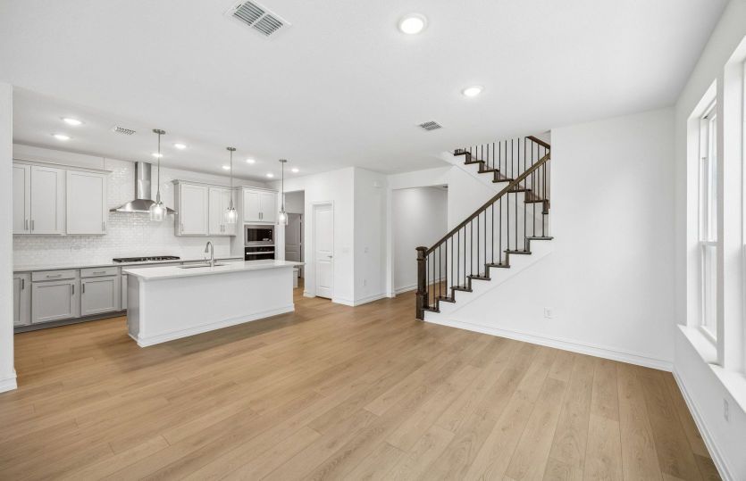 Open concept plan throughout home