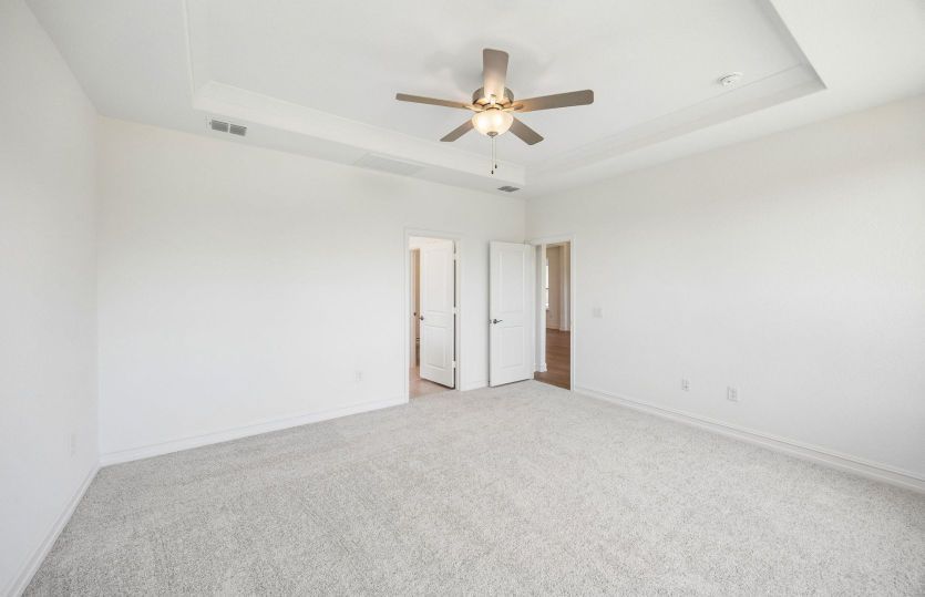 Tray ceiling in gathering room
