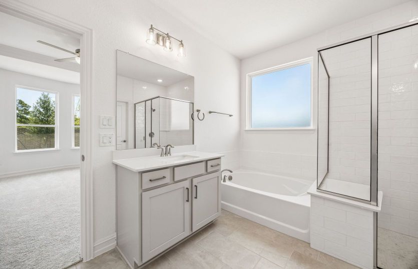 Double vanity in primary bath