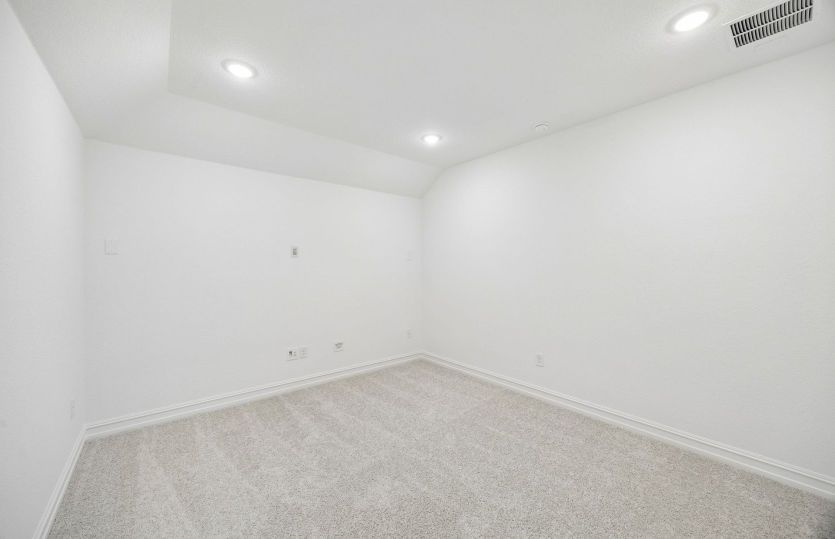 Spacious media room