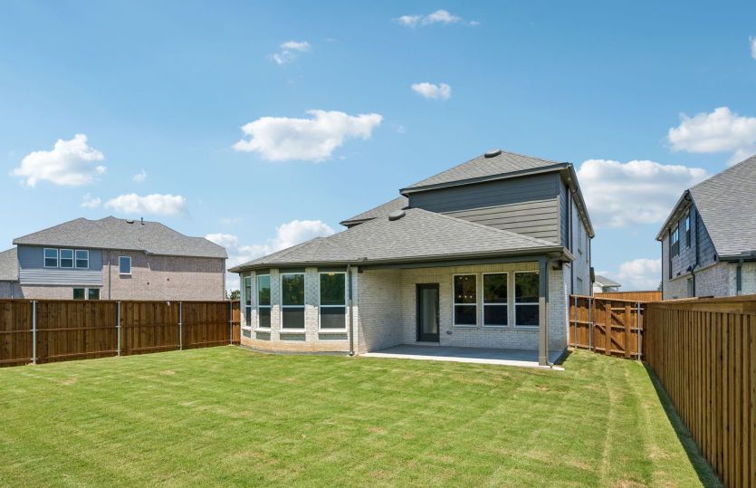Oversized fenced-in backyard