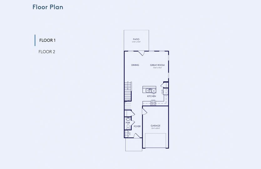 Byrnes  Floor Plan, Quick Move-In Home, Floor 1