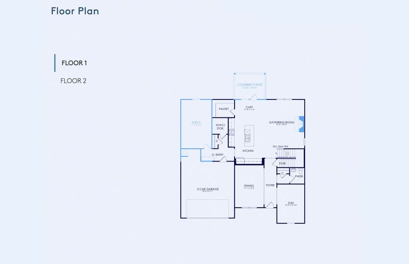 Frazier Floor Plan, Quick Move-In Home, Floor 1