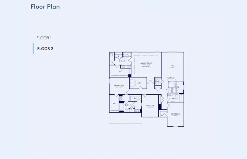 Frazier Floor Plan, Quick Move-In Home, Floor 2