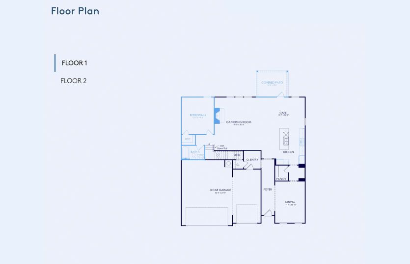 Dempsey Floor Plan, Quick Move-In Home, Floor 1