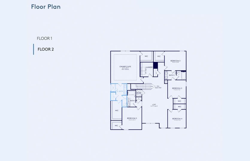 Dempsey Floor Plan, Quick Move-In Home, Floor 2