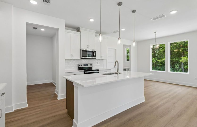 Kitchen Overlooking Cafe