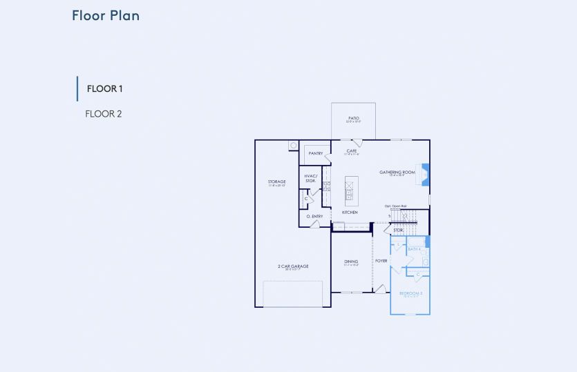 Frazier Floor Plan, Quick Move-In Home, Floor 1
