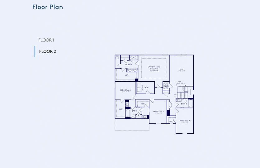 Frazier Floor Plan, Quick Move-In Home, Floor 2