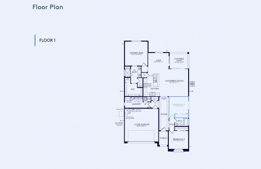 Brownstone Floor Plan, Quick Move-In Home, Floor 1