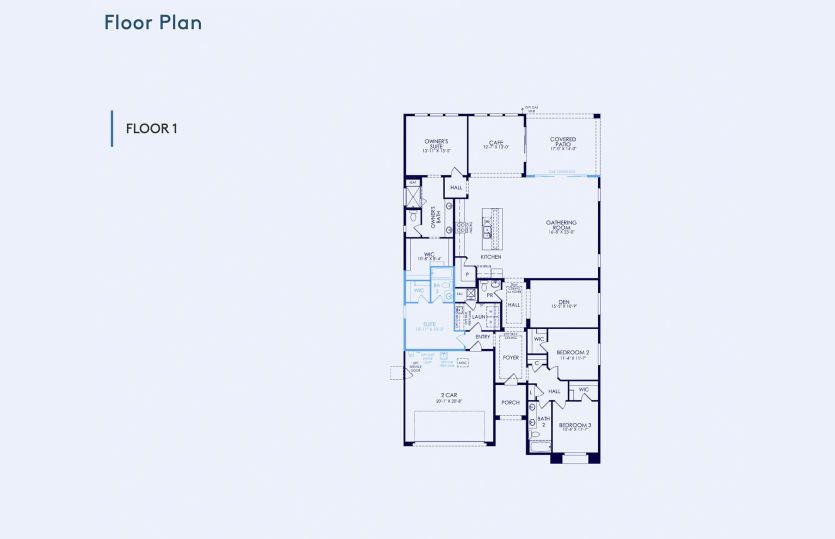 Parklane Floor Plan, Quick Move-In Home, Floor 1