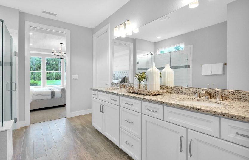 Dual sink vanity