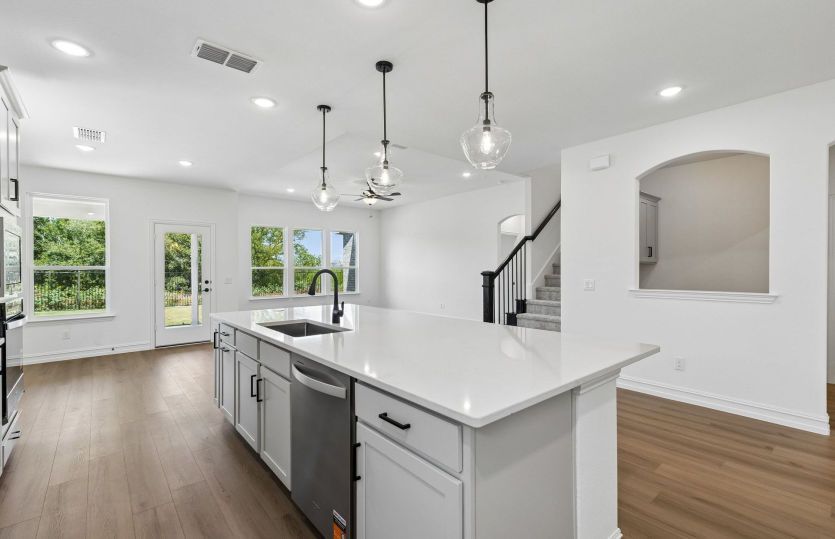Open concept plan throughout home