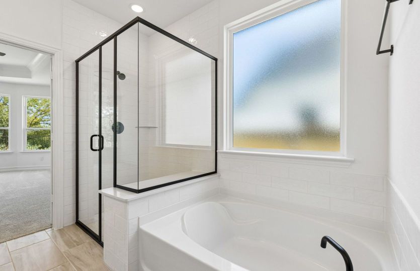 Separate tub and shower in primary bath