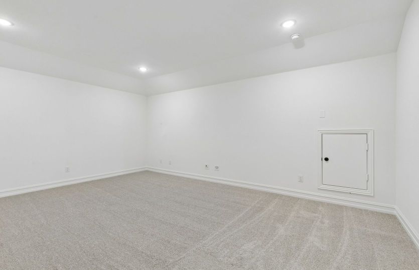 Spacious media room