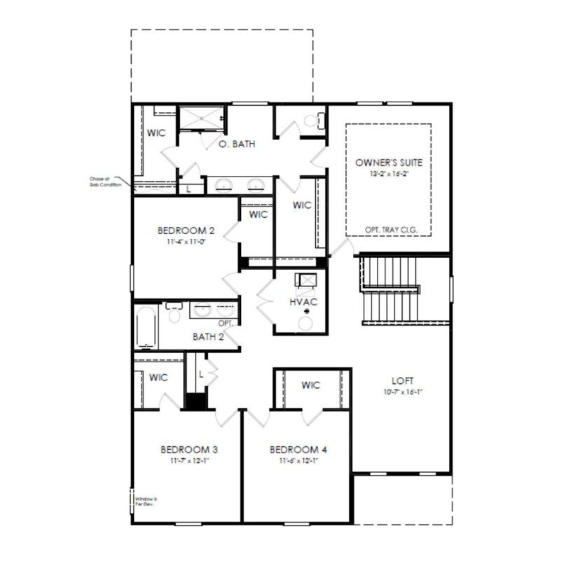 Second Floor 4 br / 2.5 ba